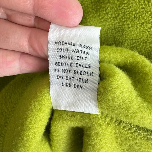 Fleet Boutique NWT Pea Green Vine Full Zip Mock Neck Fleece Jacket Size 2X - Picture 8 of 8